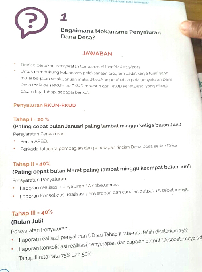 28 Mekanisme Penyaluran Dana Desa - Info Dana Tunai