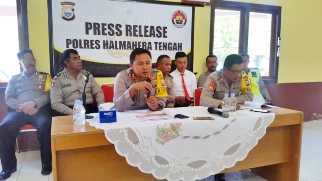 Press Release, Polres Halteng Paparkan Sejumlah Kasus Tindak Pidana 2018