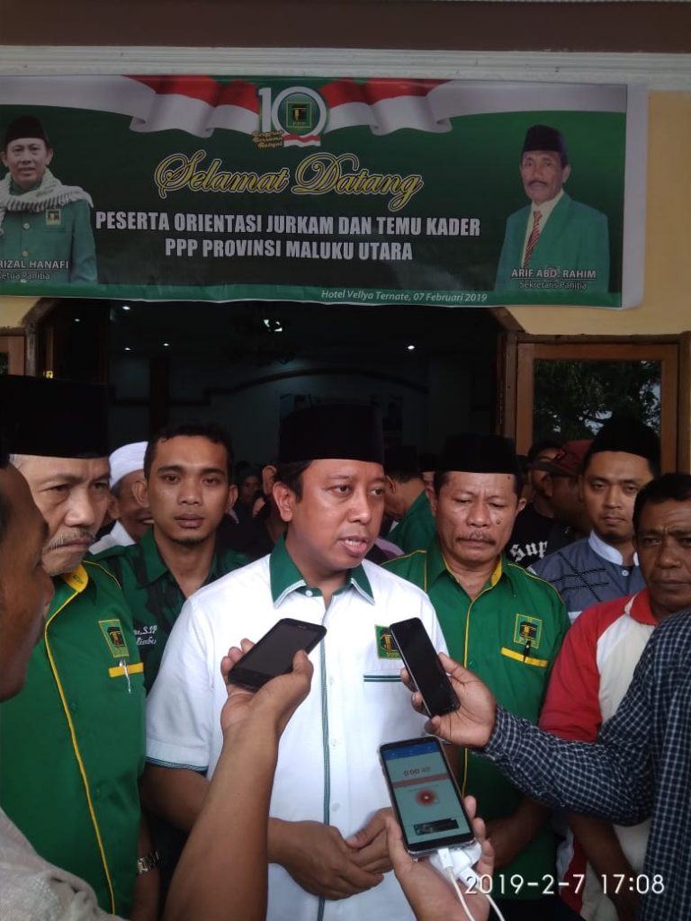 Ketum PPP Malut Wajib Menangkan Jokowi/Ma’ruf