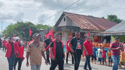 Rapatkan Barisan Kunjungan Ketua DPD PDIP Malut Bersama Wakil Ketua Said Banyo di Morotai