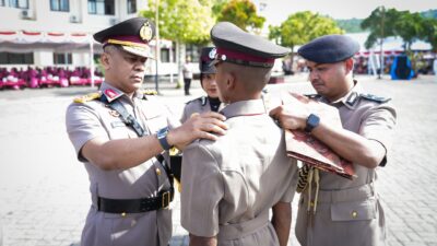 Dukungan Pemda dan Polres Morotai Hadiri Pelantikan Bintara Polri Gel. II TA. 2023 di SPN Polda Malut