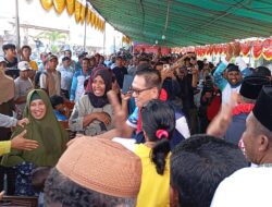 Road Show ke Halut, Cagub Cawagub Benny-Sarbin dapat Sambutan Meriah dari Warga