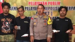 Polisi Gerebek Pengedar Narkoba di Pulau Gebe, Pelaku Dibawa ke Polres Halteng Malam Ini